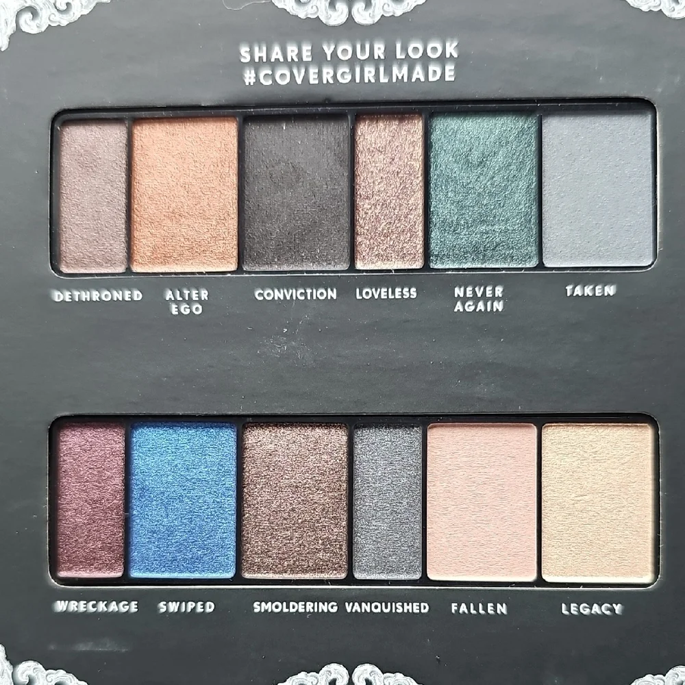 New COVERGIRL Overthrown Eyeshadow Palette Royalty Collection Queen Smokey Eye